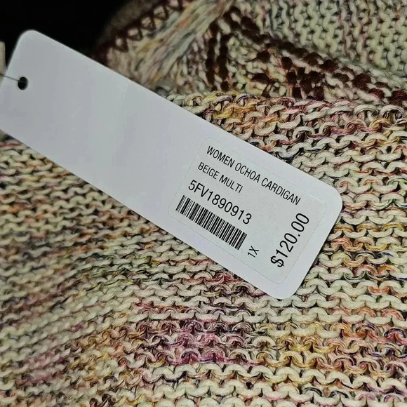 NWT Soft Surroundings  Ochoa Multi Colored Open Bohemian Knit Cardigan 1X $120 - Picture 10 of 12